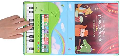 Children Keyboard Book Toy,Portable Piano Book Educational Musical Toy with Light Keys Gift for Toddlers Kids Ages 3 Years 7