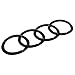 Audi 8S0071801 Sign Rings Black Edition Emblem Blackline Logo Black