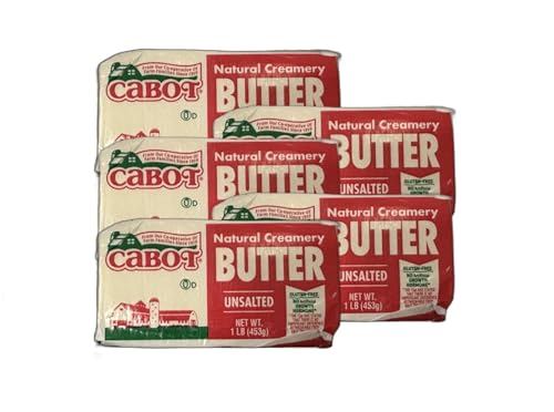 Generic Cabot Block Unsalted Butter -1 LB Pack of 5