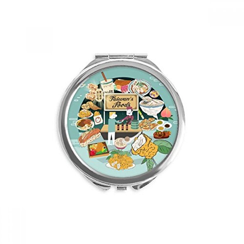 Miroir de maquillage voyage nocturne serpent miroir rond de poche portable