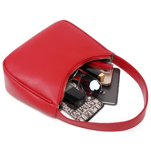 Image of CYHTWSDJ Shoulder Bags for Women, Cute Hobo Tote Handbag Mini Clutch Purse with Zipper Closure