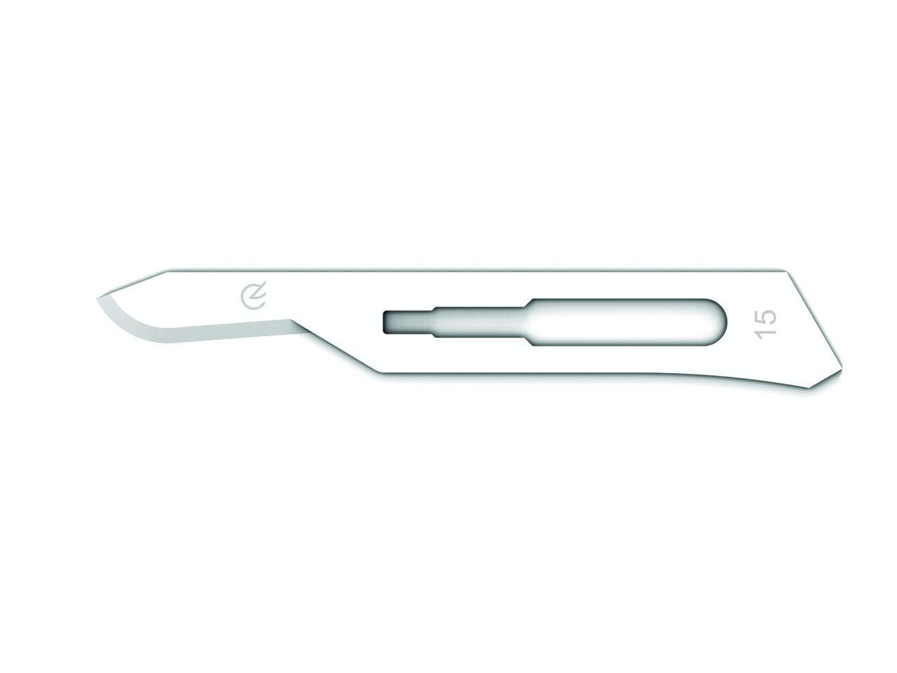 GIMA - Sterile Einwegklinge, aus Kohlenstoffstahl, Nr. 15, 100-er-Pack, 27003
