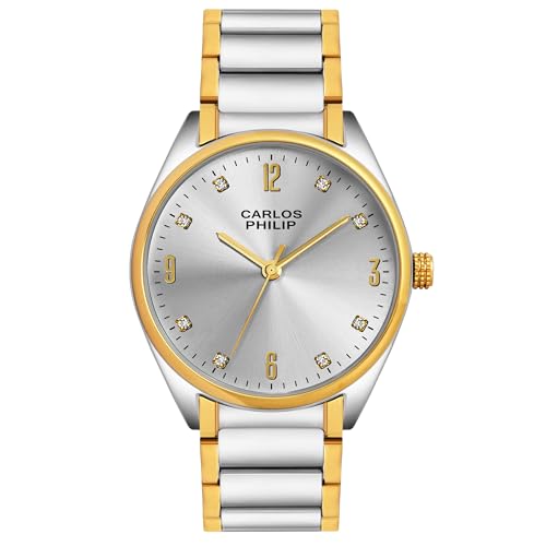 Image of Carlos Philip Axis Series Luxury Analog Watch for Men | Stainless Steel Strap | Japanese Miyota Movement | Stylish Water-Resistant Classic Timepiece