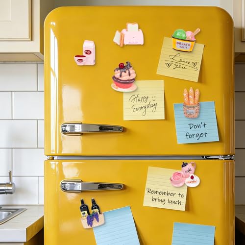 Set de 7 imanes decorativos para refrigerador de resina miniatura 6