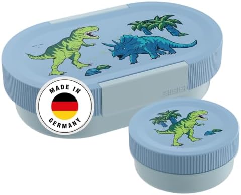 Sigg - Lumo Kinder Lunchbox Set 2 - Brotdose Kinder mit Fächern - Mikrowellen- & Spülmaschinengeeignet - BPA-frei - Leicht - Für Schule, Kita & Freizeit - 800ML