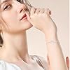 Cosie Lily Birthday Gifts Bracelet for Women,925 Sterling Silver White Gold Plated Love Heart Bracelet with Cubic Zirconia Friendship Bracelets, Jwellery Gift for Women Ladies Gifts #2