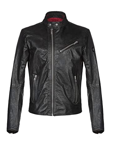 Diesel Herren Lederjacke R-Ramyton Giacca Bikerstyle Braune (M,...