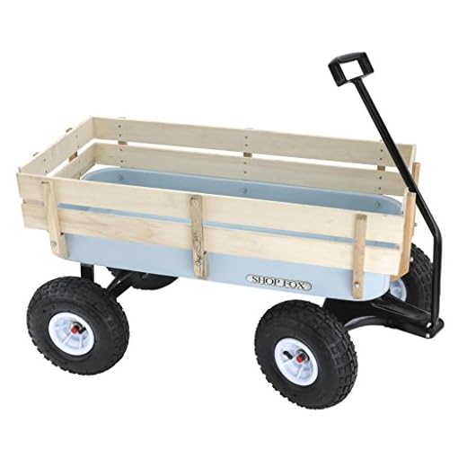 Shop Fox D3244 Heavy Duty Wagon with Wood Sides
