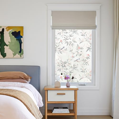 Image of CottonColors 062 Window Film, Blindfold Sheet, Repositionable Window Glass Film, UV Protection, 35.4 x 78.7 inches (90 x 200 cm), No Glue Privacy Glass Film, DIY Stained Glass