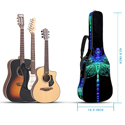 Housse pour Guitare Acoustique Libellule vert bleu Sac pour guitare électrique 10mm rembourré Housse pour Guitare… - Les Beatles, Paul McCartney, John Lennon, RIngo Starr, George Harrison Housse pour Guitare Acoustique Libellule vert bleu Sac pour guitare électrique 10mm rembourré Housse pour Guitare… – Image 6