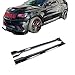 Majolaory Segmented Side Skirt Guard Plate Compatible with Jeep Grand Cherokee SRT/SRT8/Trackhawk 2012-2021 Lip Bumper Winglet Body Kit Car Extension Splitter A Pair(Carbon Fiber Corner)