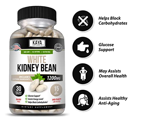 Kaya Naturals White Kidney Bean - Carb Blocking Supplement thumb #2