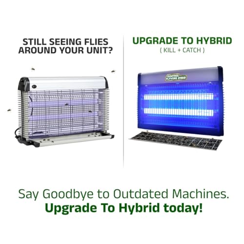 Image of Gumtree Flyvore Hybrid Insect Killer & Catcher | Electric Mosquito, Fly & Bug Zapper Machine for Home, Kitchen & Office | Eco-Friendly, Non-Toxic, Black & Silver | Powerful UV Light Trap