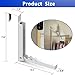 2 Pcs Over The Door Hooks Hanger,Folding Over Door Clothes Drying Laundry Rack Hooks for Hanging Clothes,Over Door Towel Racks with 6 Groves,Hanger for Clothes,Coats,Towels for Bedroom Bathroom -White