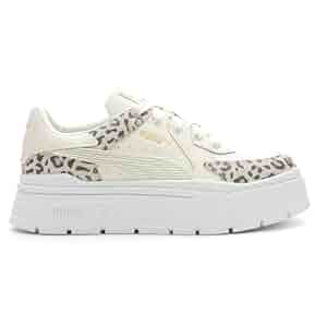 みゆページ Amazon.com | PUMA Womens Mayze Stack Edgy Leopard Lace Up