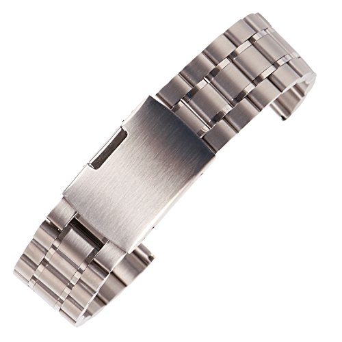 Preisvergleich Produktbild AUTULET Herren Edelstahl Armband Silber 20mm