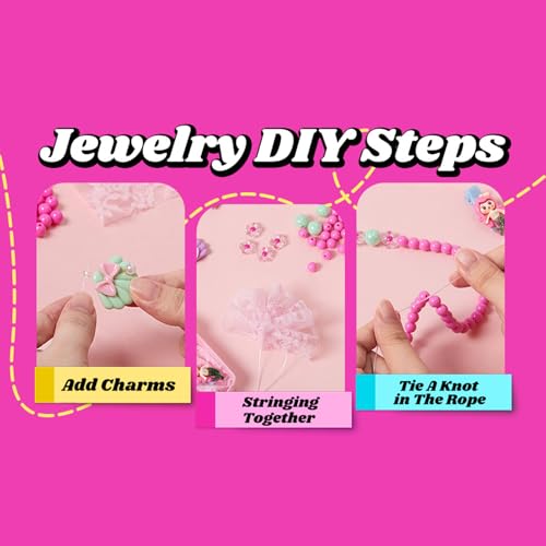Kit fabrication bracelet Mimoqk 100 pcs avec boîte de rangement - 7