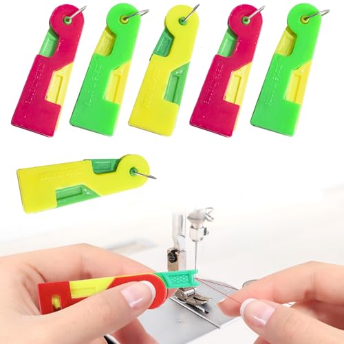 6 Pcs Enfile Aiguille Machine à Coudre Accessoires Couture, Enfile Aiguille Couture Main Plastique DIY Enfile-Fil, Point de Croix Enfile-Aiguilles, Couleur...