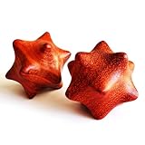 Wooden Massage Balls Manual Hand Massage Tools Stimulate Hand Acupoints Myofascial Release for Pain Relief Trigger Point Therapy.Pack of 2 (Rosewood)