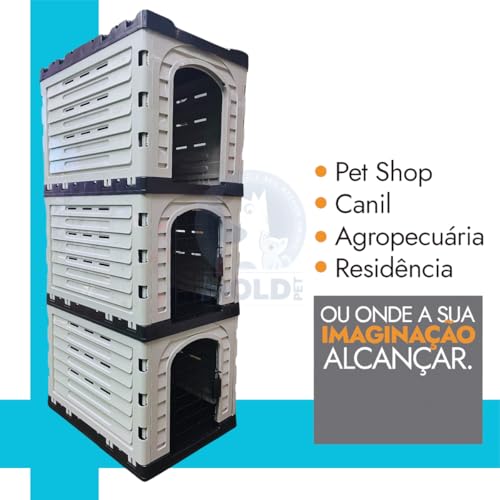 Canil P/Cães Cachorros Gatos Vertical 9 Lugares Pet Shop