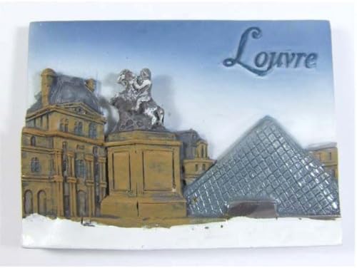Souvenir France Gift Louvre Museum Palace Paris High Quality Resin Fridge 3d Magnet