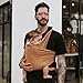 Tuck and Bundle Baby Wrap Carrier for Newborns, Infant Carrier for Babywearing, 8-35 lb Lightweight Soft Tencel Modal Baby Wraps, Baby Essentials, Best for Baby Shower, 0-18 Months Old - Sandstone