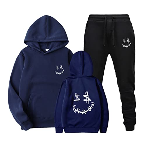 Sweat-Shirt d'Hiver Sport Smiley Ensemble Décontracté U-11 en Taille XXL