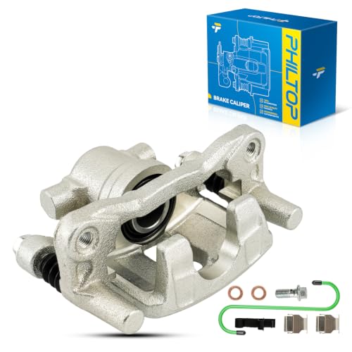 Image of PHILTOP Rear Left Brake Caliper for Jeep Patriot, Compass & Chrysler 200 | Mounting hardware and steel piston included. Fits select Chrysler, Dodge, Jeep, Mitsubishi models. OE: 18B5039
