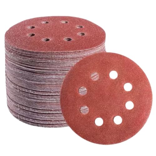 KIT 50 DISCO LIXA 125MM PLUMA LIXADEIRA ROTO ORBITAL G150