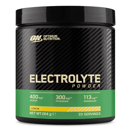 Optimum Nutrition Zitronengeschmack, mischfertiges Elektrolyt-Nahrungsergänzungspulver mit Süßungsmittel, 33 Portionen, 264 g