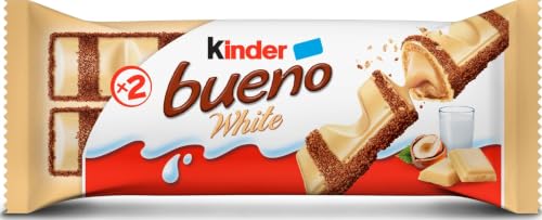 Kinder Bueno White Barritas de Chocolate - 19,5 g, 1 Pack, 1