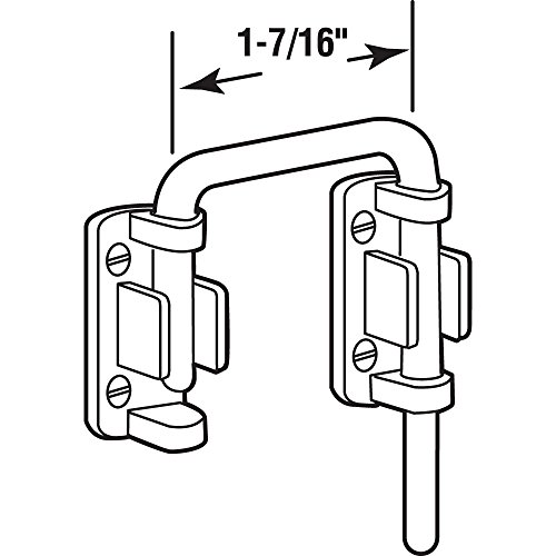 Image of Prime-Line S 4378 Sliding Door Loop Lock, 1-7 /16 In., Diecast Construction, Nickel Plated (Single Pack)