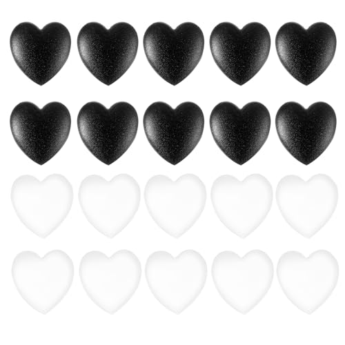 Quilax 10Pairs Heart Eyeglass Ear Grips, Silicone-Ear Hooks for Glasses, Holder Sunglasses Eyeglasses Stopper for Behind Ear Comfort