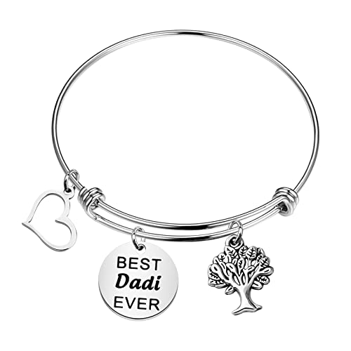 CENWA Dadi Gifts Best Dadi Ever Bracelet Gift for Dadi Mothers Day Gift Dadi Present