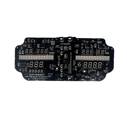 Elite Digital LED Gauge Panel for 1980-1995 Suzuki Samurai SJ410/SJ413 - Modern Dashboard Cluster Upgrade DP1300 (Green)