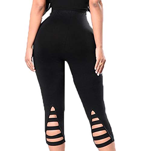 Dii Osedhc Mesh Leggings For Women, High Waisted Gym Sports Tights Womens Cutout Capri Tummy Control Soft Yoga Leggings #TOP3