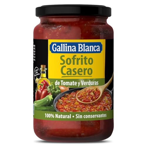 Sofrito casero de tomate y verduras Gallina Blanca frasco 325 g