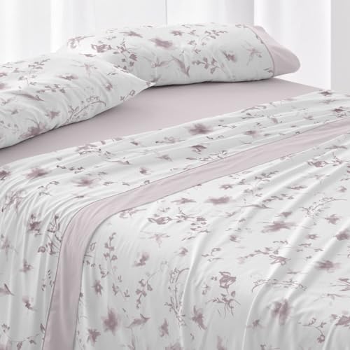 Burrito Blanco | Juego de sábanas | Cama de 150 a 160cm. (+Medidas Disponibles) | Diseño 048 | Color Nude (150-160x190/200cm.)