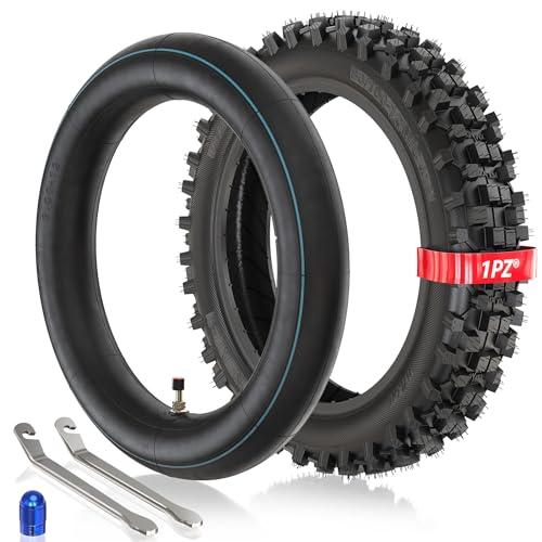 1PZ F80-C2T Pneu et chambre à air 3.00-12 80/100-12 remplacement pour DRZ110 PW80 CRF70 CRF110 XR70 KLX110 KX65 TTR90 TTR110 Suzuki JR80 Baja DR70 Honda Off...