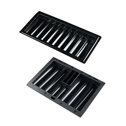 SUPVOX 2pcs Thick Poker Chips Tray for Poker Table Plastic Chips Holder Storage Set