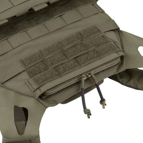 Poche tactique administrative zippée scratch pour accessoires de portage modulaires - 4