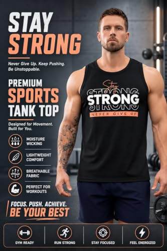 Image of CHKOKKO Men's Dry Fit Sleeveless Gym Vest Tank Top Running Sando