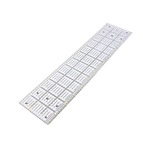 Règle de couture 30/45/60 cm transparente et gabarit hexagonal pour patchwork