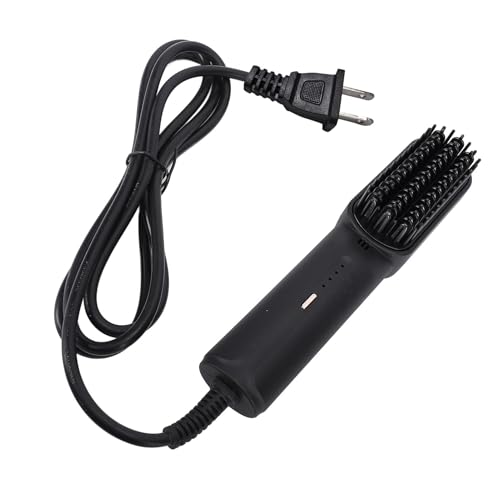 Plancha para el Cabello en Forma de Cepillo BRRNOO, Peine Caliente con Control de Temperatura de 4 Niveles, Ideal para Alisado y Rizado, Compacta y Exquisita para Viajes (Enchufe EE.UU. 110V) miniatura 2