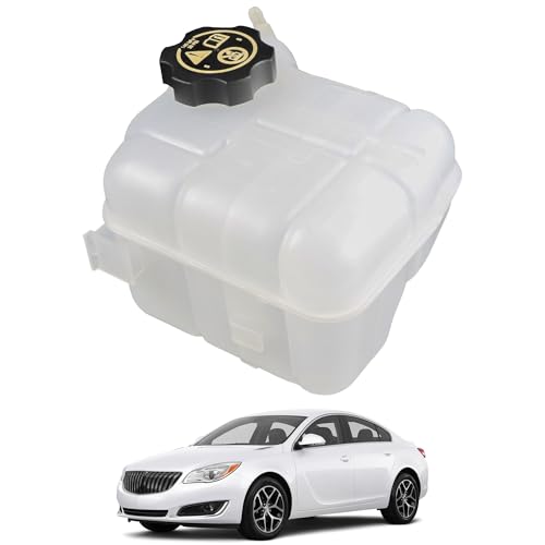 YzusGomumu Engine Radiator Coolant Overflow Reservoir Tank With Cap Compatible With 2010-2019 Chevrolet Malibu Impala Cadillac XTS/SRX Buick Regal LaCrosse Allure Replaces 603-385 13220124 13502353