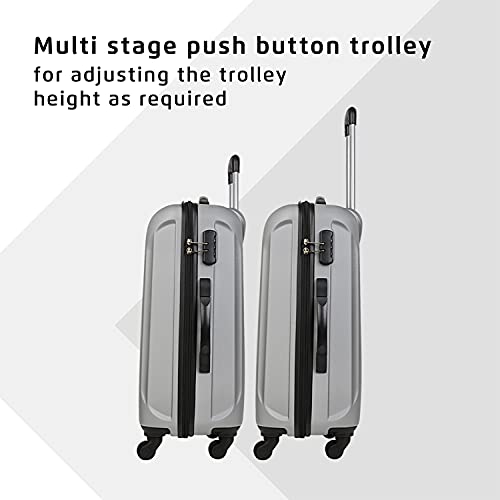 Image of Safari Thorium Sharp Anti-Scratch Combo Set of 2 Small, Medium Polycarbonate Check-in 4 Wheel Hard Suitcase