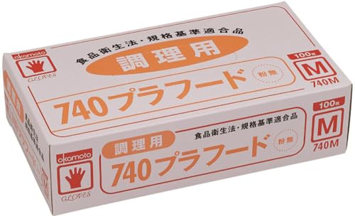 調理用740プラフード粉無まとめ売り オカモト手袋 740Ｓ　740M　740Ｌ 41xA2uY3IjL.jpg