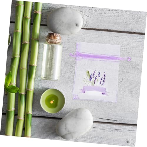 20 bolsas sachet vacías con cordón para lavanda miniatura 5