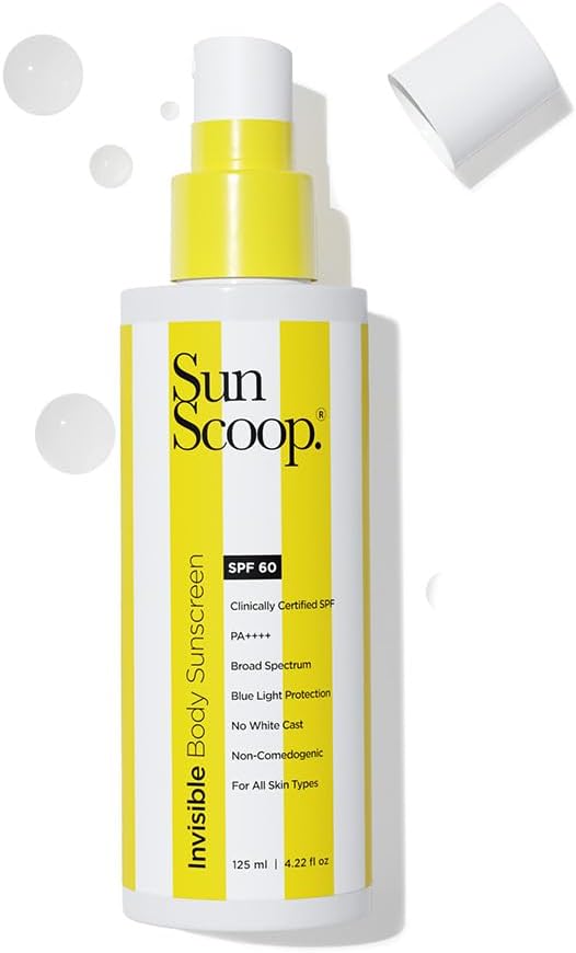 Invisible Body SPF 60 PA++++ Sunscreen Spray For Women & Men With UV Filters Avobenzone & Octocrylene | Non-Comedogenic, Broad Spectrum, No White Cast | For Oily & Dry Skin | 125mL