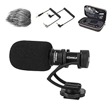 【Wide Compatibility】CVM-VM10II mini video microphone comes with two different audio cables to use for Cameras, Camcorders, Audio Recorders, iPhone and Android Smartphones, Tablets, Laptops, etc. 【Cardioid Polar Pattern】Our codenser shotgun microphone...